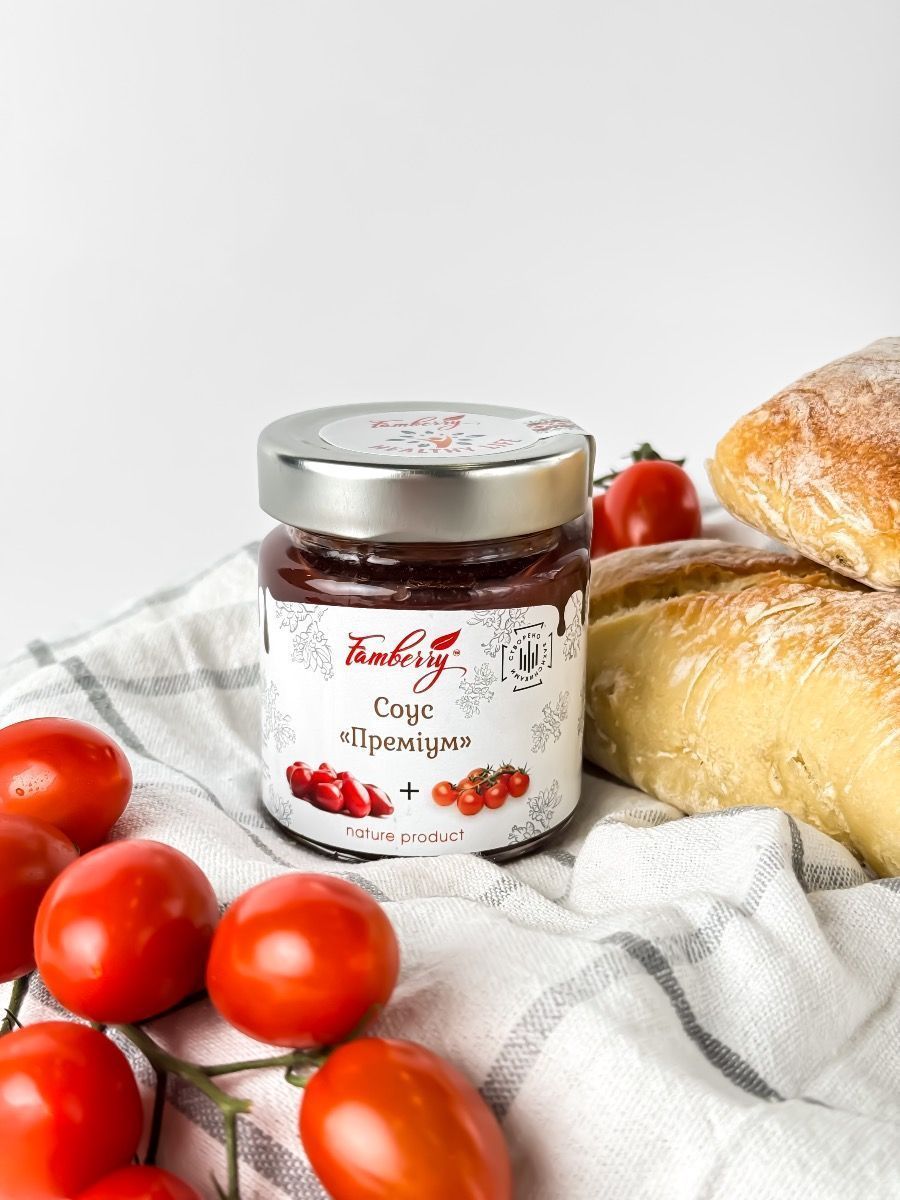 Кизиловый соус Famberry &laquo;Премиум&raquo; 220 г &ndash; натуральный соус к мясу и шашлыку