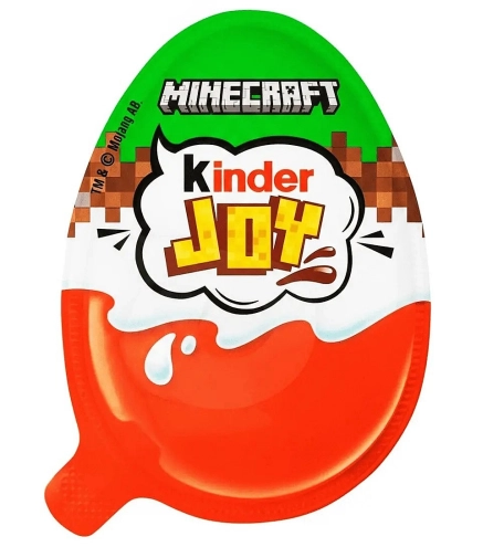 Шоколадне яйце Кіндер Майнкрафт Kinder Joy Minecraft, 20 г