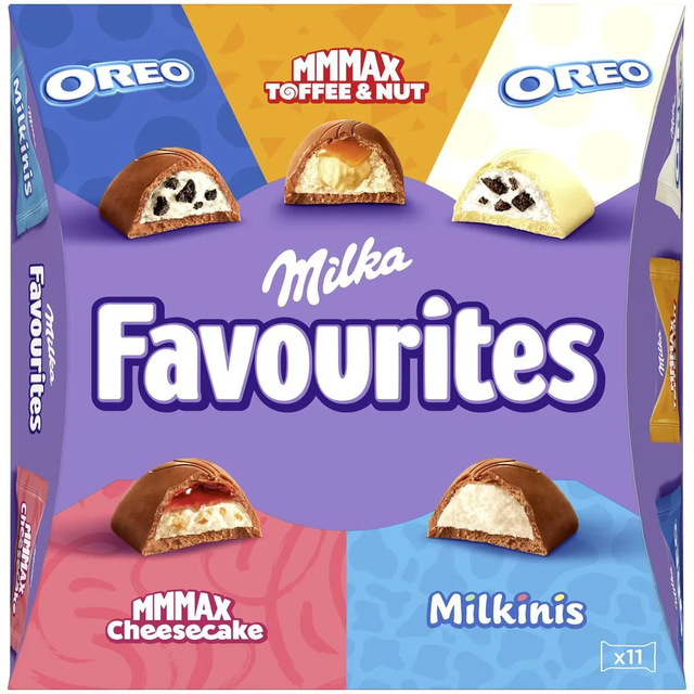Мікс шоколадних праліне Milka Favorites 95 г
