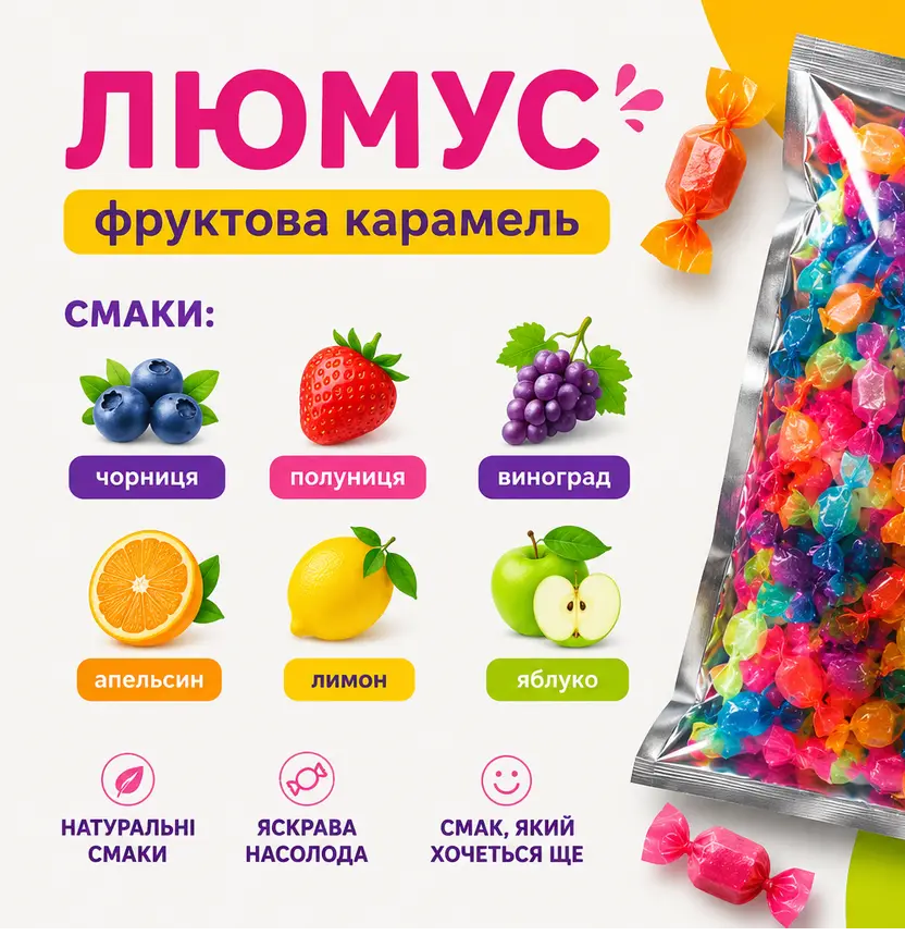 Леденцы Люмус Lumus Candy 100 гр