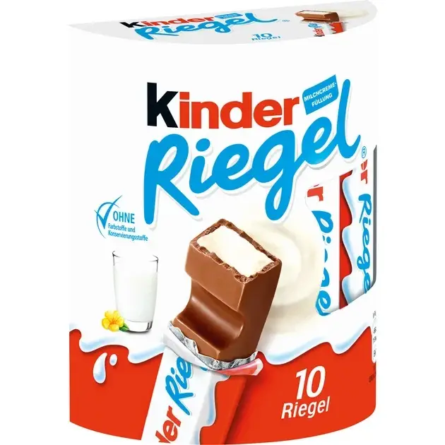 Шоколадні батончики Kinder Riegel Milk Chocolate 10 шт 210 г