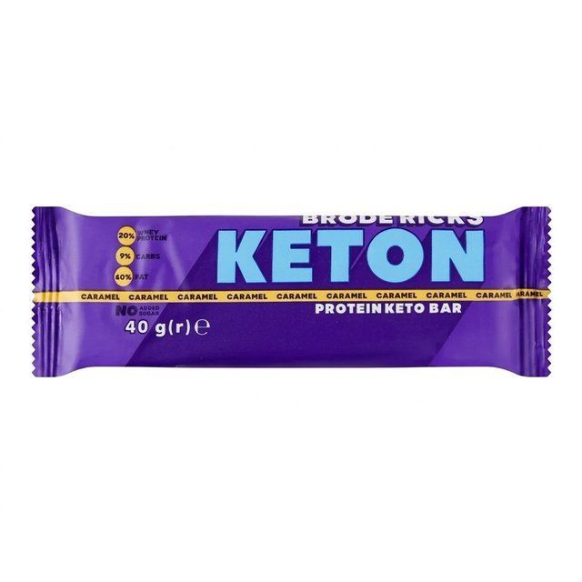 Низкоуглеводный батончик "Keton" в шоколадной глазури с карамелью 40г