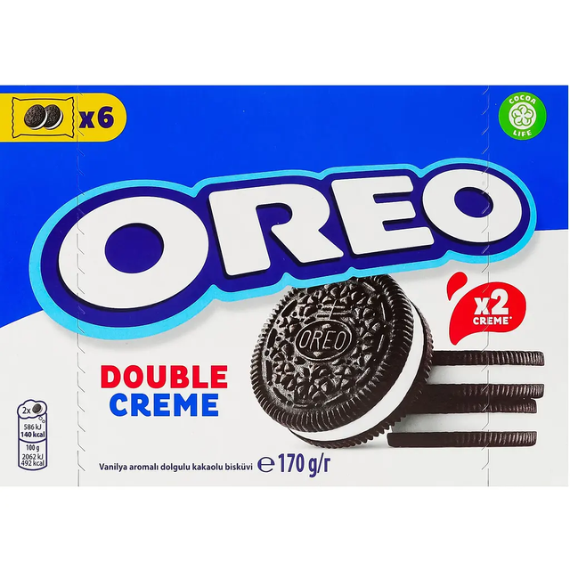 Печенье Oreo с двойной начинкой (коробка), 170г