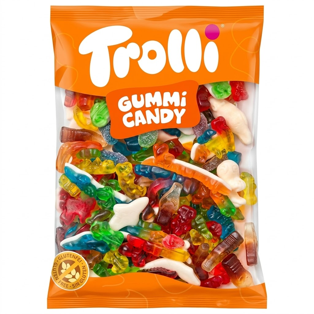 Желейні цукерки Trolli Асорті 100 гр