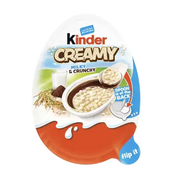 Яйце Kinder Creamy Milky & Crunchy 19 г