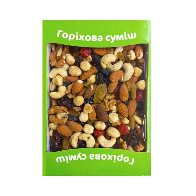 Горіхова суміш з сухофруктами "Amanti" в коробці, 500 г