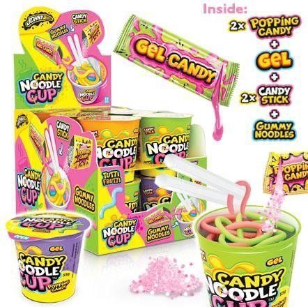 Цукерка-іграшка &laquo;Candy Noodle Cup&raquo; (Цукеркова локшина), 65 г &mdash; Tutti Frutti СОЛОДКІ