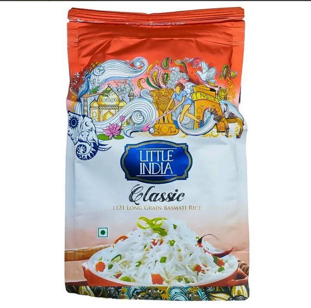 Рис для плову басматі пропарений Little India 1кг