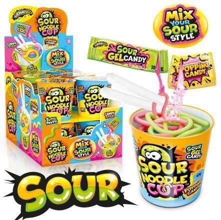 Цукерка-іграшка &laquo;Sour Noodle Cup&raquo; , 65 г &mdash; Tutti Frutti КИСЛА