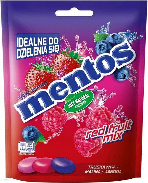 Драже жевательные Mentos Ягодный микс, 160 г