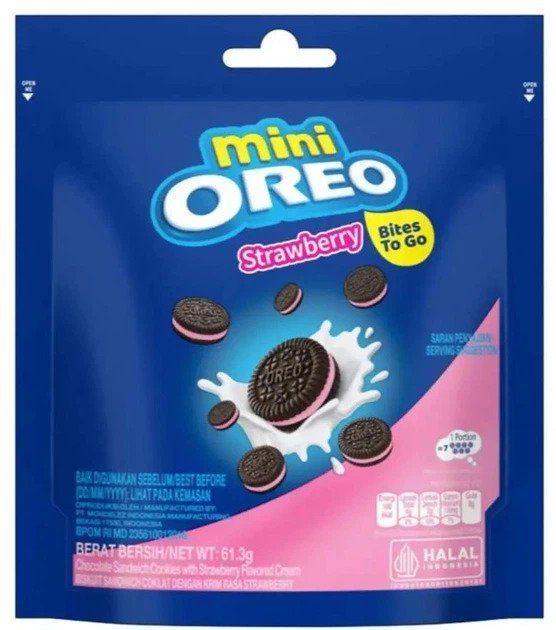 Печенье mini OREO Strawberry, 61.3г
