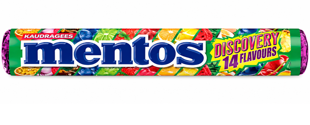 Жувальне драже Mentos Discovery зі смаком фруктового асорті 37 г